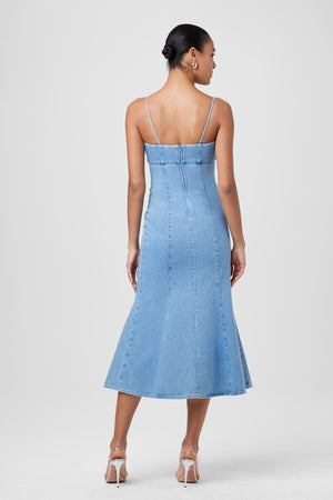 Josephine Denim Sculpted Dress