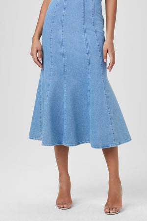 Josephine Denim Sculpted Dress - Toccin