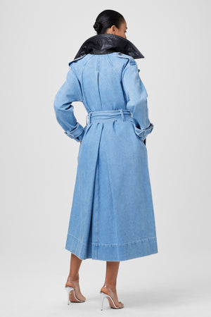 Chloe Denim Trench Jacket - Toccin