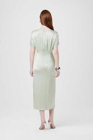 Heather Silk Midi Dress - Toccin