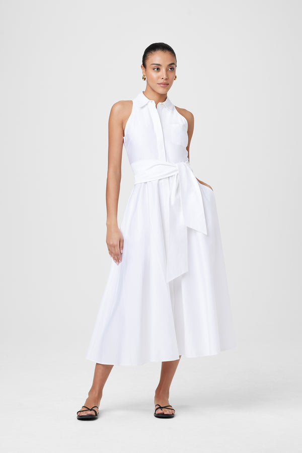 Chelsea Tie Front Shirt Dress | Toccin