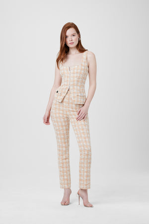 Claire Tweed Slim Pants - Toccin