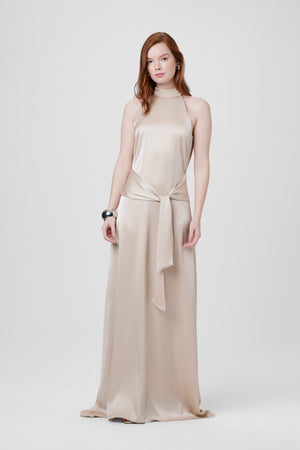 Jocelyn Satin Maxi Dress - Toccin