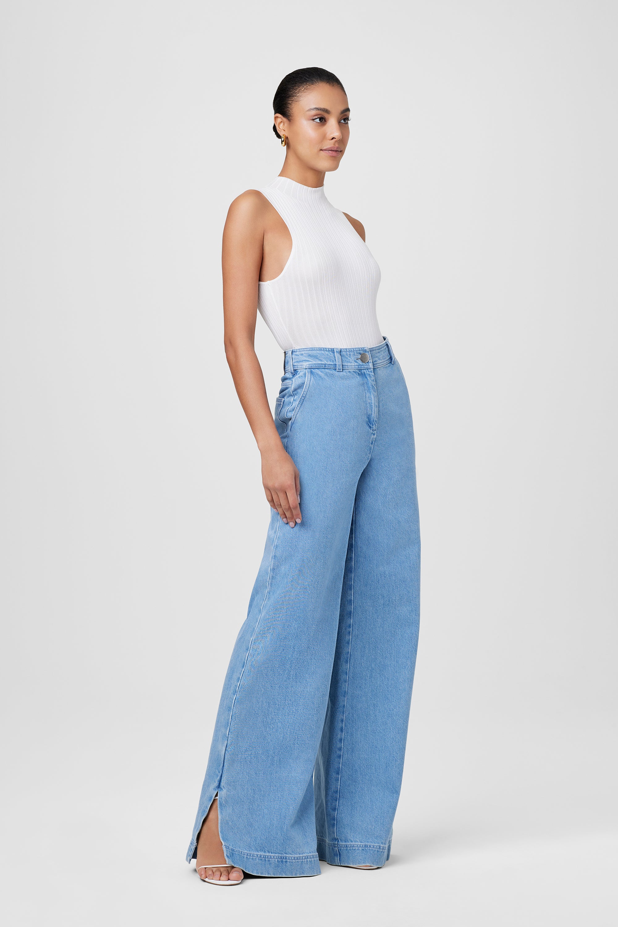 Eileen Wide Leg Denim Pants