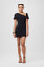 Vanessa Angled Mini Black Dress