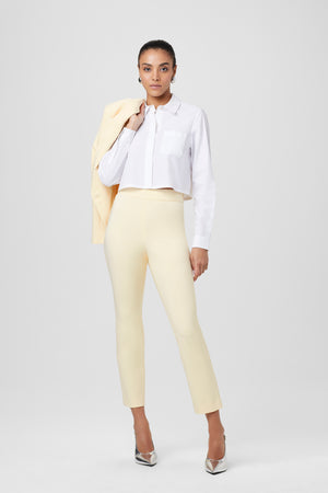 Jilly Button-Down Cropped Shirt - Toccin