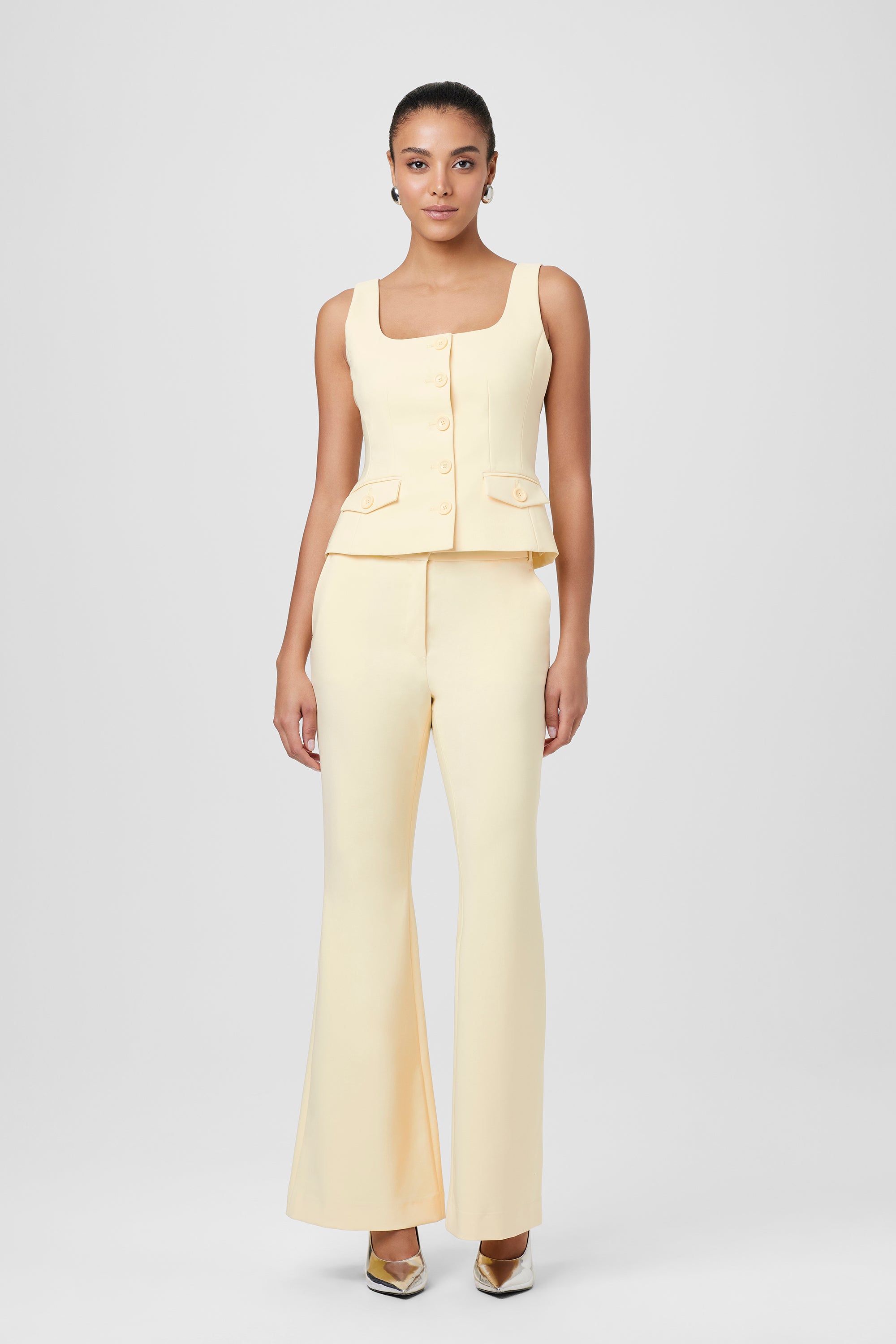 Gaia Butter High Waisted Flared Pants - Toccin