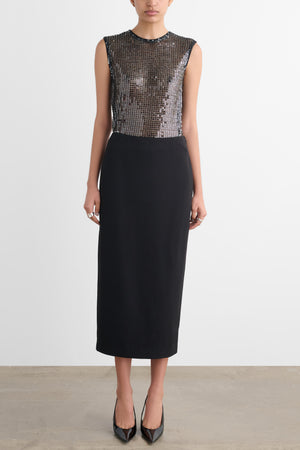 SIMONE CREW NECK SHELL - Toccin