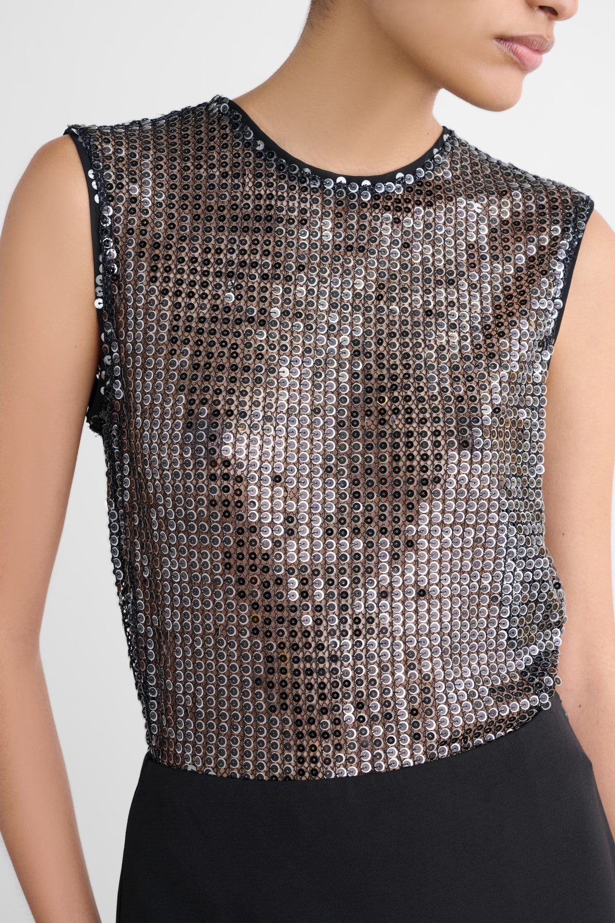 SIMONE CREW NECK SHELL - Toccin