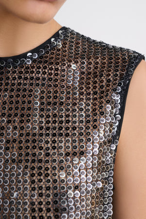 SIMONE CREW NECK SHELL - Toccin