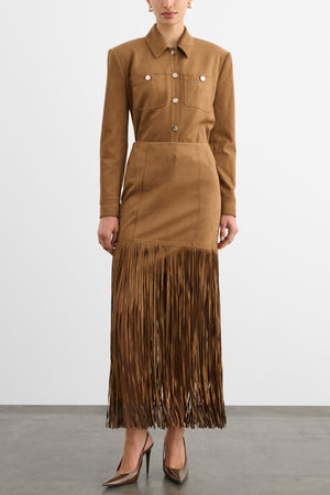 SOREN MINI SKIRT WITH FRINGE