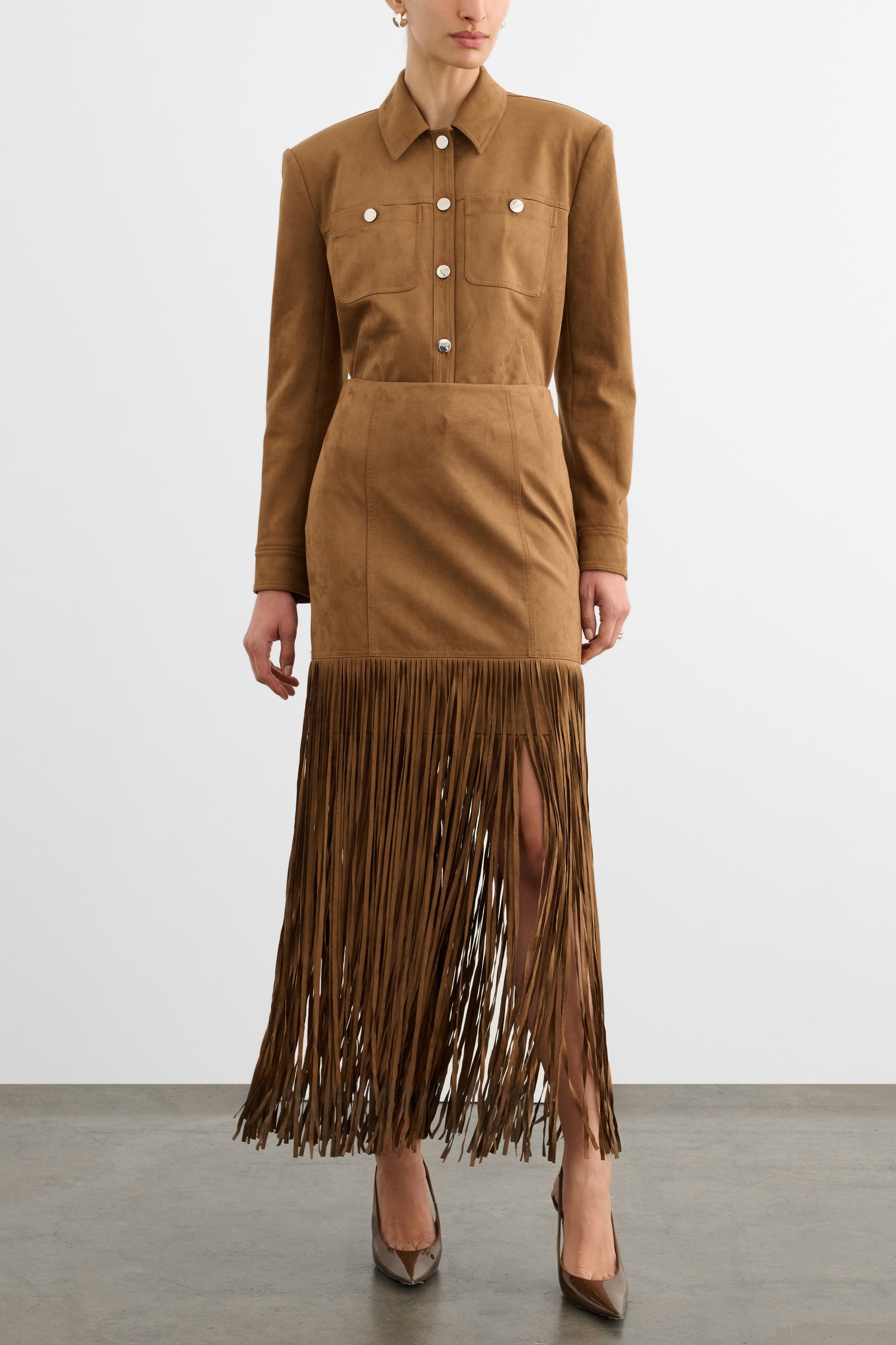 ISALYA BUTTON-FRONT JACKET