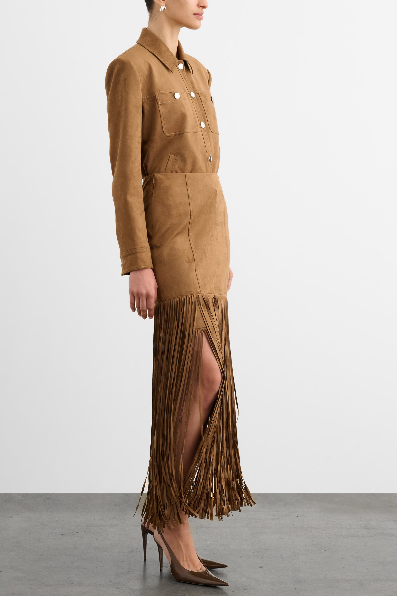 ISALYA BUTTON-FRONT JACKET