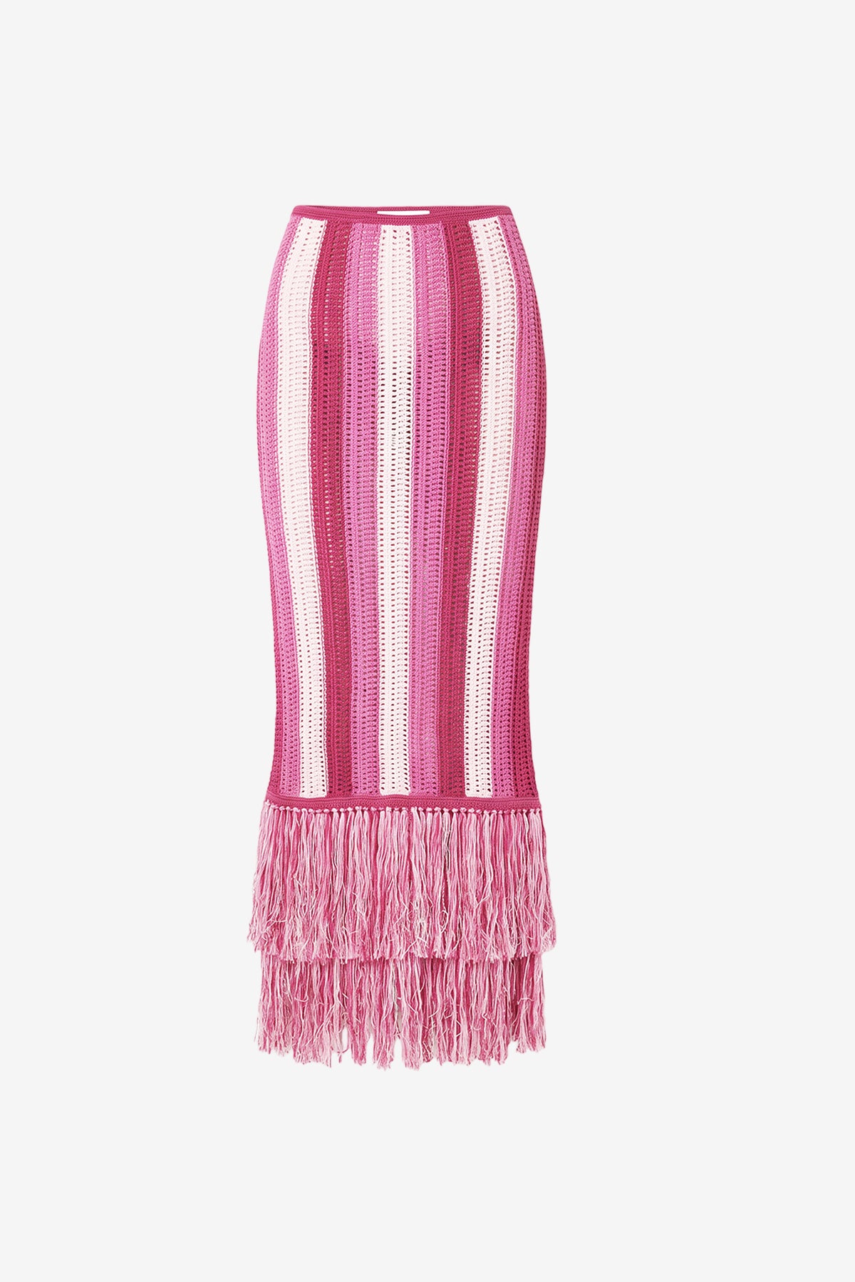 SALEM MIDI SKIRT WITH FRINGE