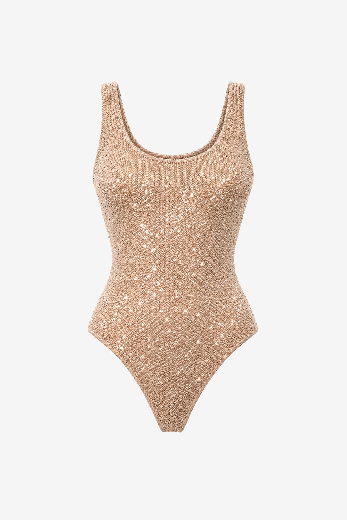 SHEILA SCOOP NECK THONG BODYSUIT - Toccin