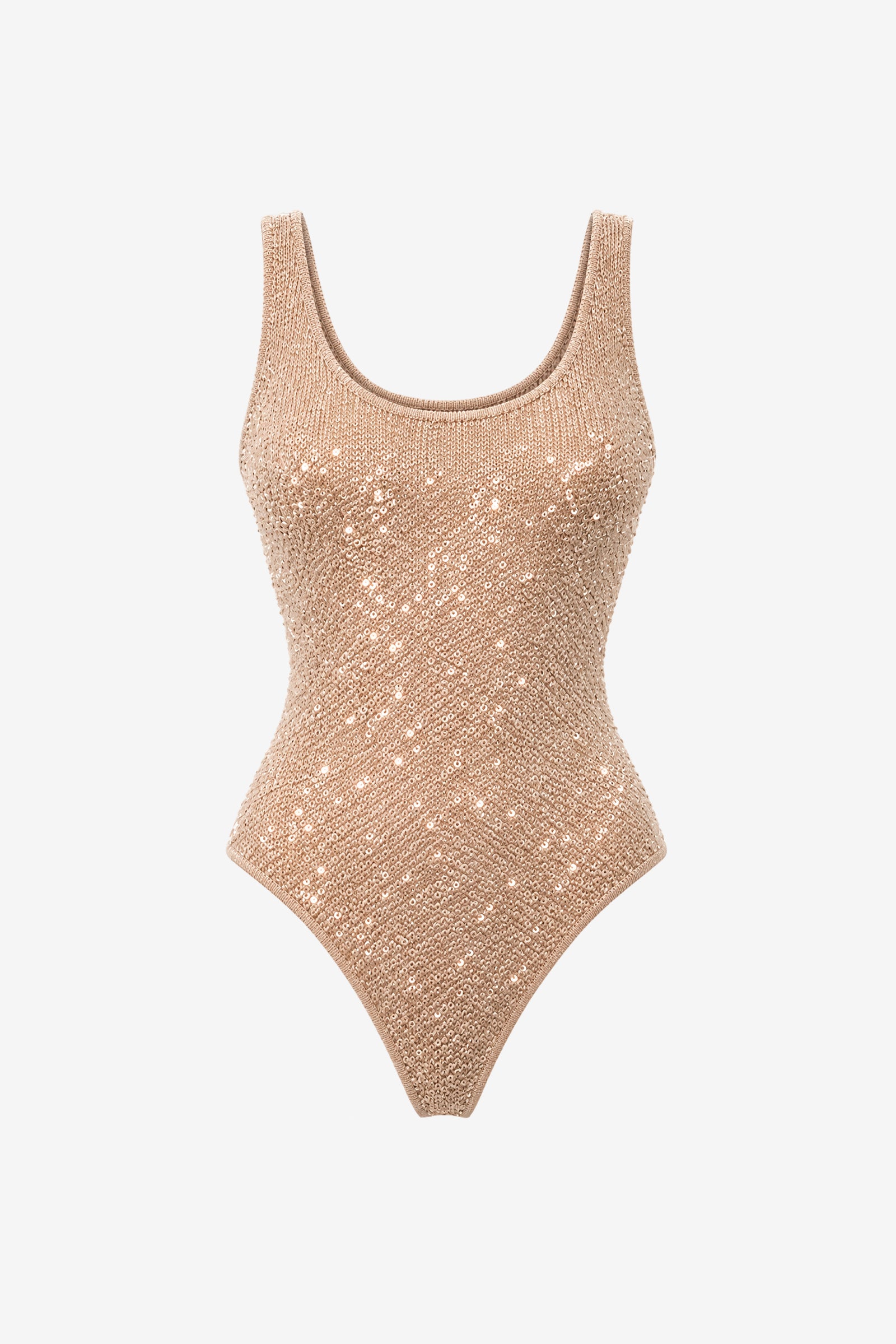 SHEILA SCOOP NECK THONG BODYSUIT - Toccin