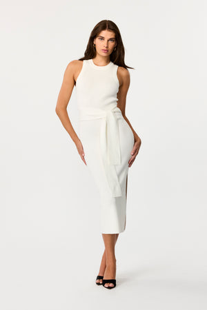 Piper Sleeveless Racer Tie-Front Midi Dress - Toccin