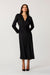 Rebecca Plunge Long Sleeve Silk Dress