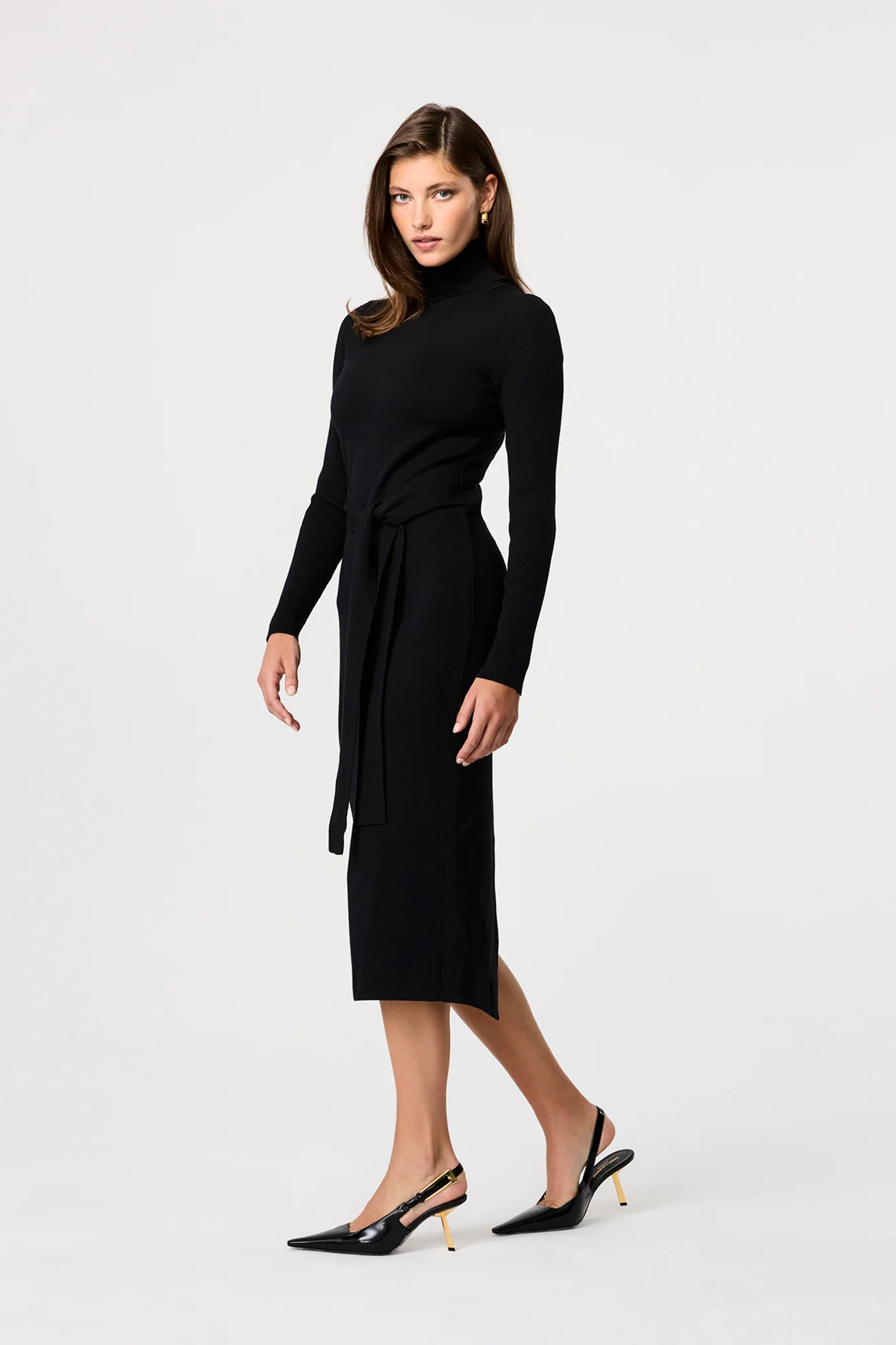Toccin Women's Logan Sweater Dress - Black - Size L - Jet Toccin Women's Logan Sweater Dress - Black - Size L - Jet