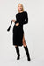 Blakely Long Sleeve Crew Neck Tie Front Dress - Toccin