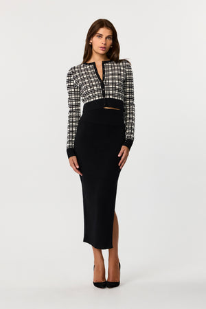 Larisa Black Pencil Skirt - Toccin