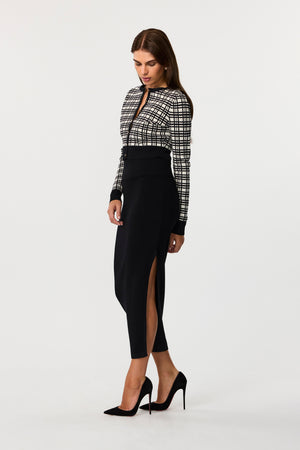 Larisa Black Pencil Skirt - Toccin