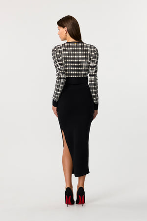 Larisa Black Pencil Skirt - Toccin