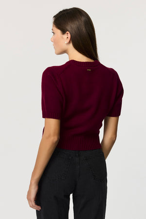 Elsie Short Sleeve Pull Over Sweater