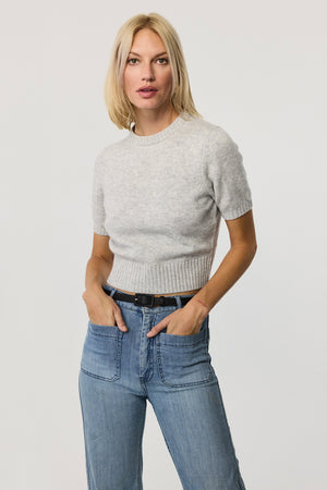 Elsie Short Sleeve Pull Over Sweater - Toccin