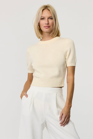 Elsie Short Sleeve Pull Over Sweater