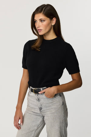 Elsie Short Sleeve Pull Over Sweater