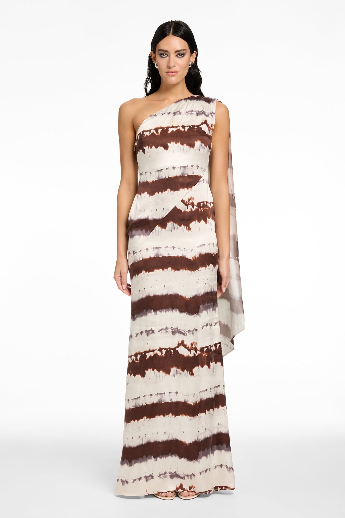 SOMARA ONE SHOULDER CASCADE GOWN - Toccin