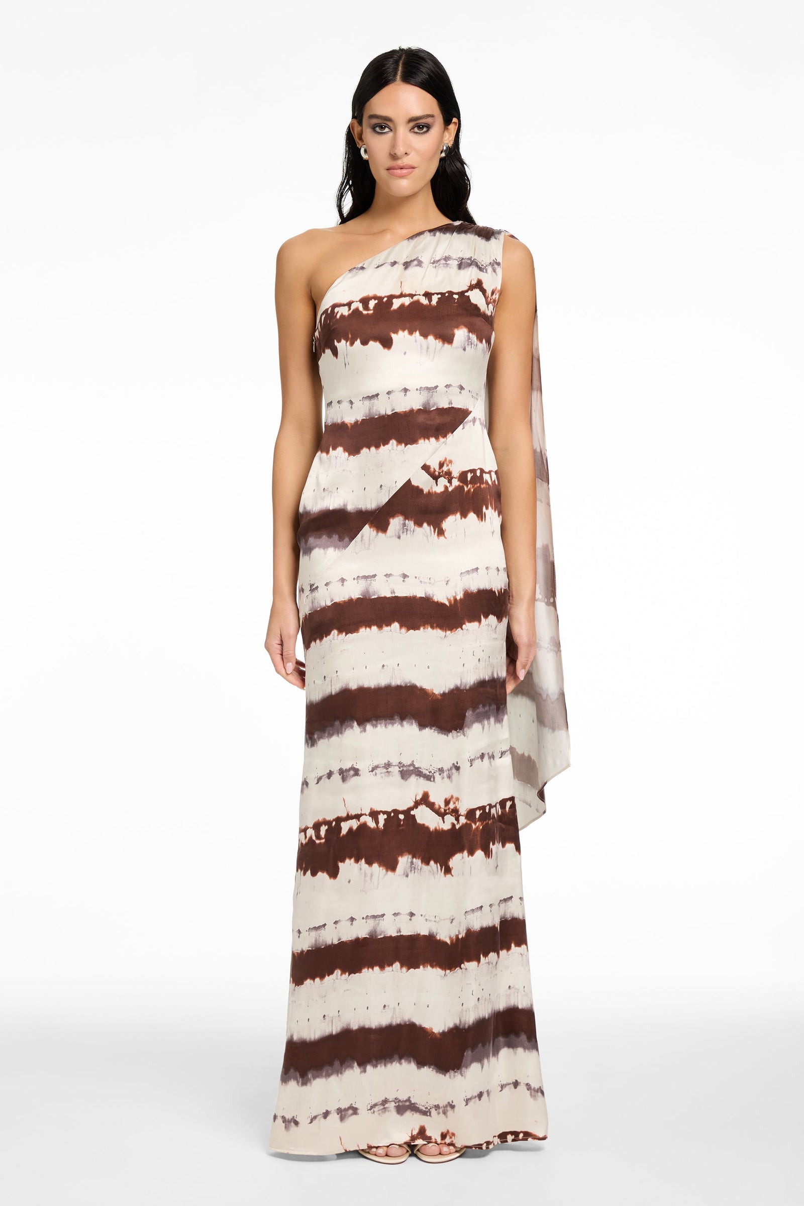 SOMARA ONE SHOULDER CASCADE GOWN - Toccin