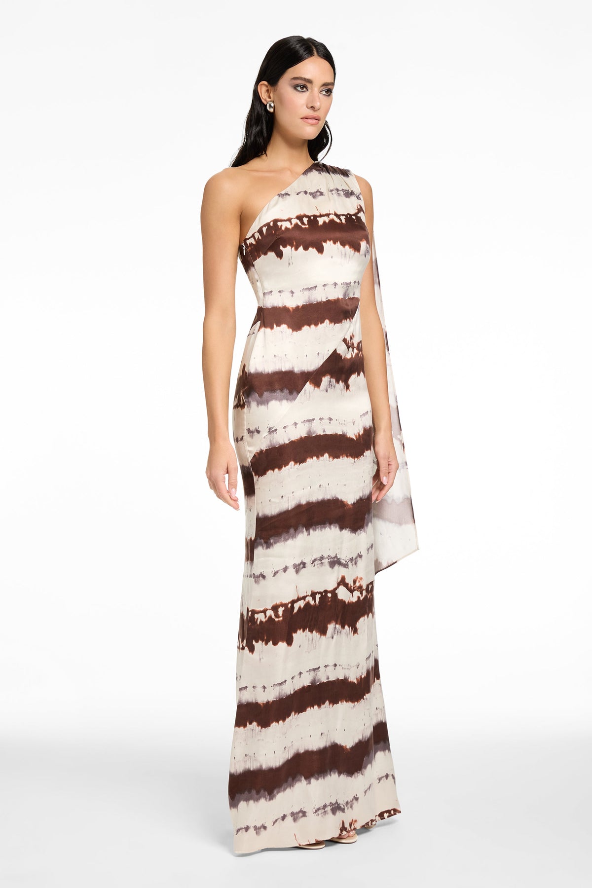 SOMARA ONE SHOULDER CASCADE GOWN - Toccin