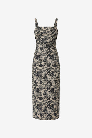 THEODORA BELTED MIDI DRESS