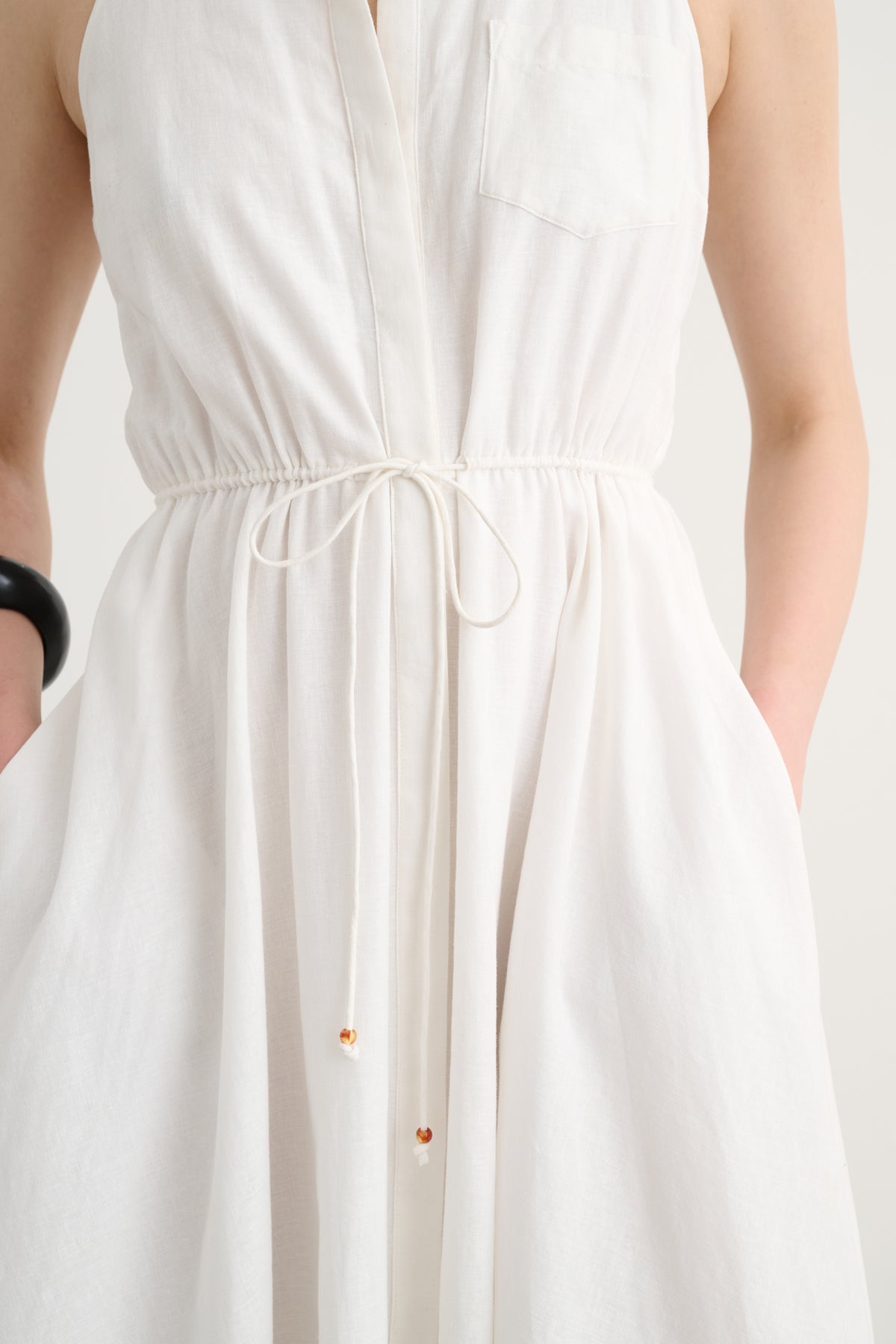 TIANA SLEEVELESS SHIRT DRESS - Toccin