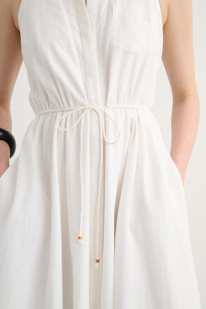 TIANA SLEEVELESS SHIRT DRESS - Toccin