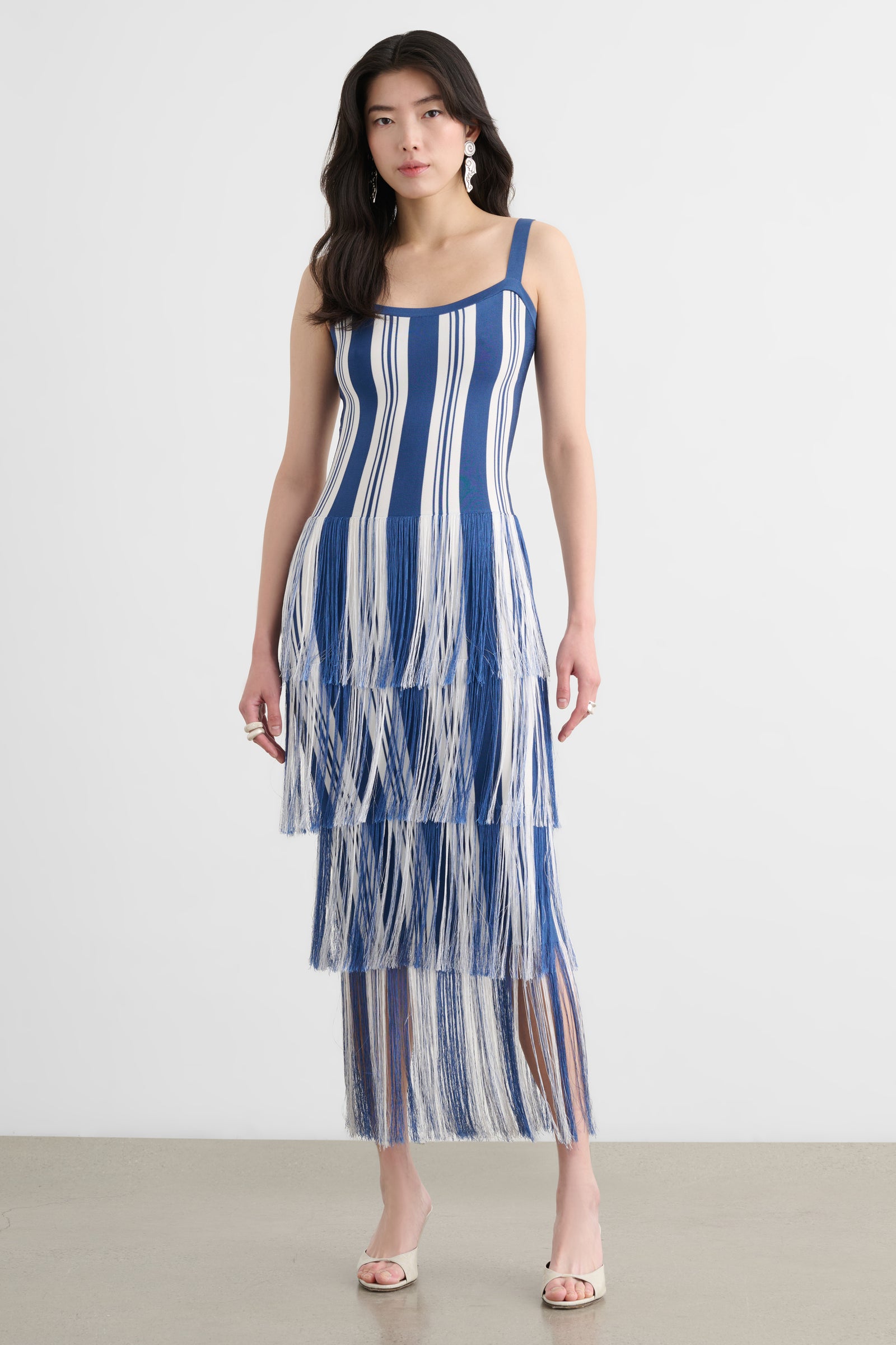 LEO MIDI DRESS WITH FRINGE