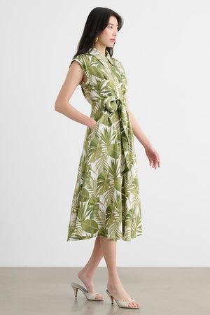 SERENA ROLLED SLEEVE SHIRT DRESS
