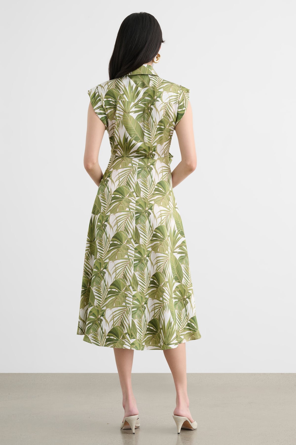 SERENA ROLLED SLEEVE SHIRT DRESS