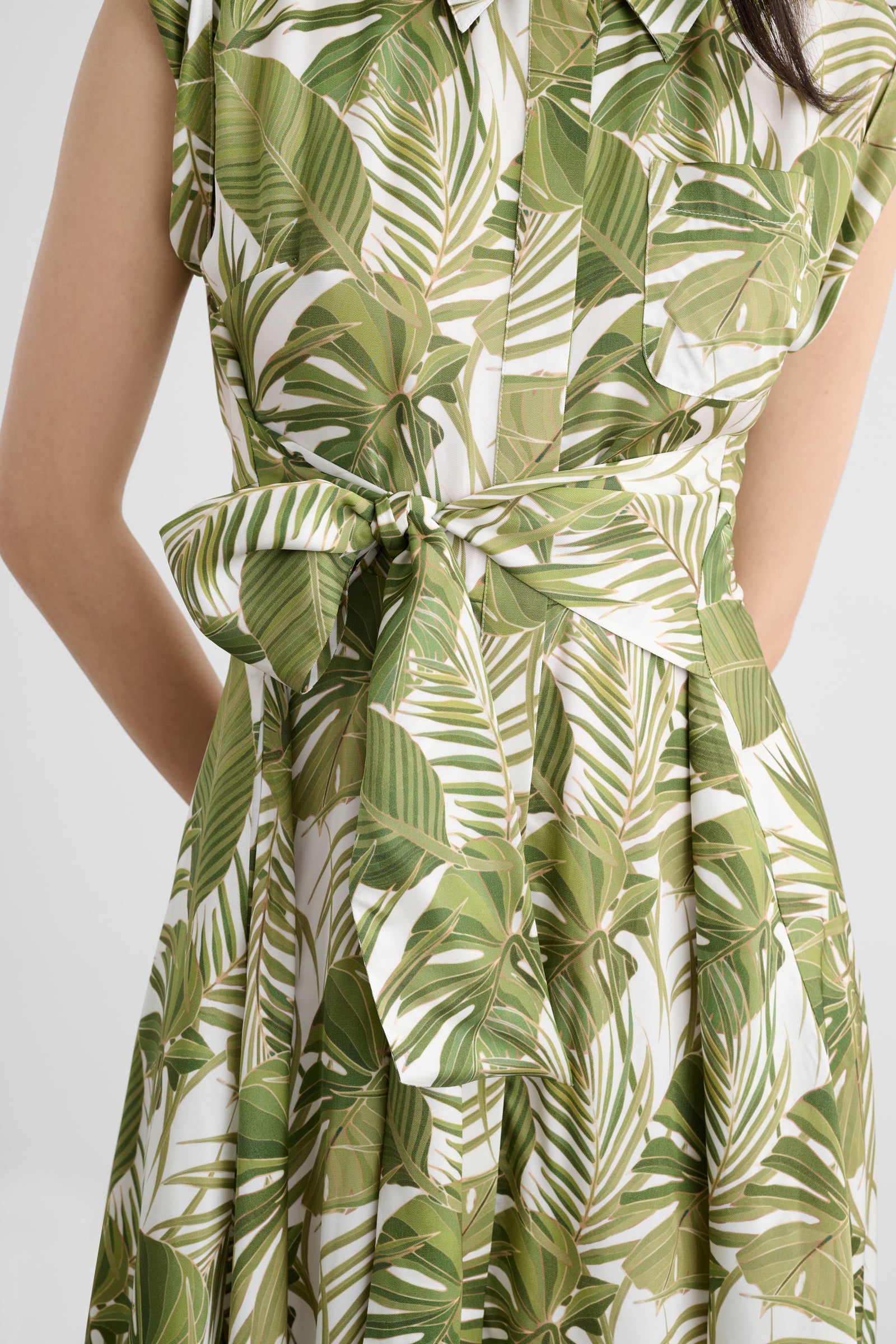 SERENA ROLLED SLEEVE SHIRT DRESS