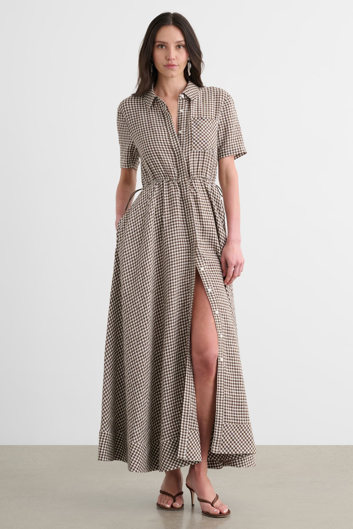 MAGGIE SHORT SLEEVE SHIRT DRESS