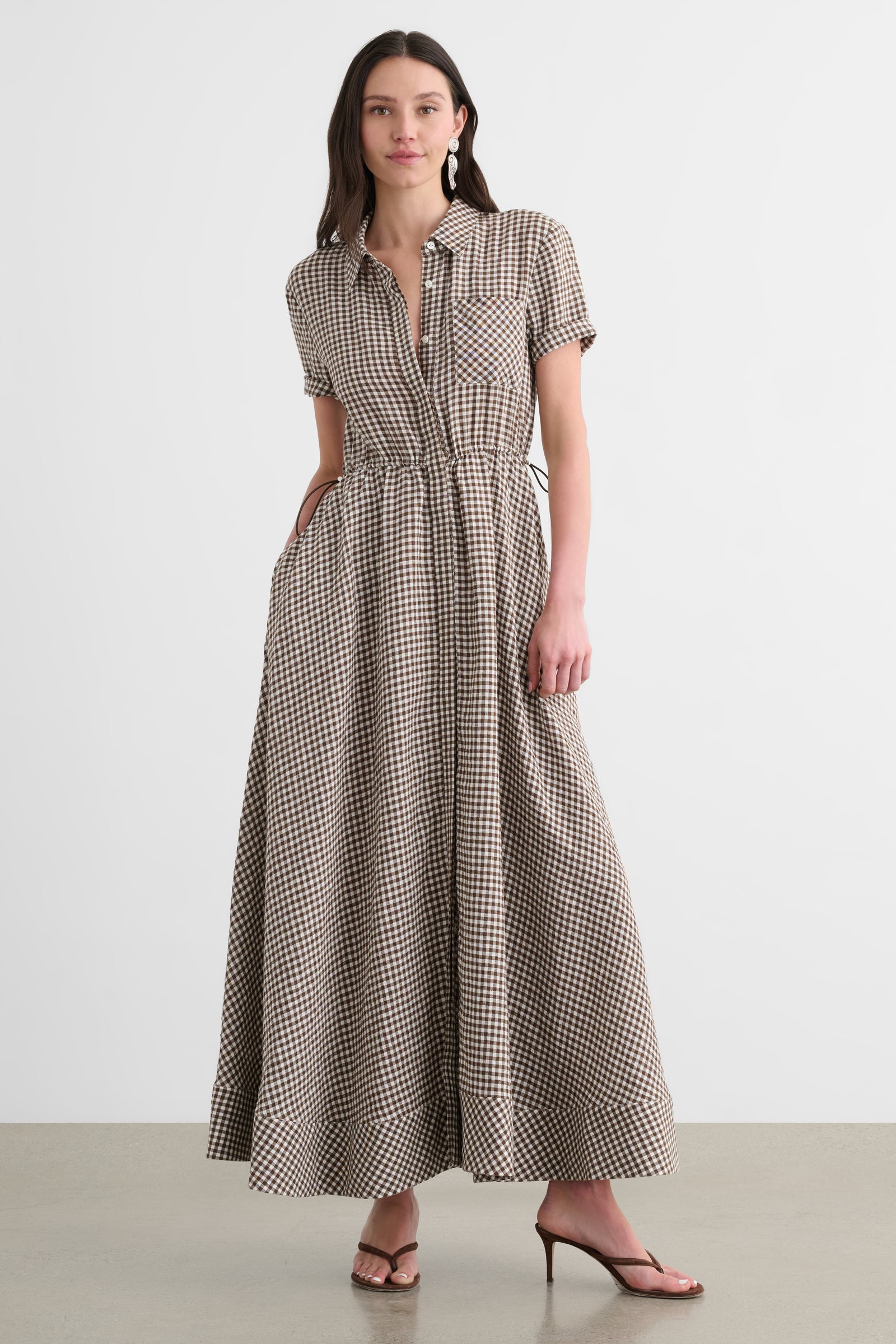MAGGIE SHORT SLEEVE SHIRT DRESS