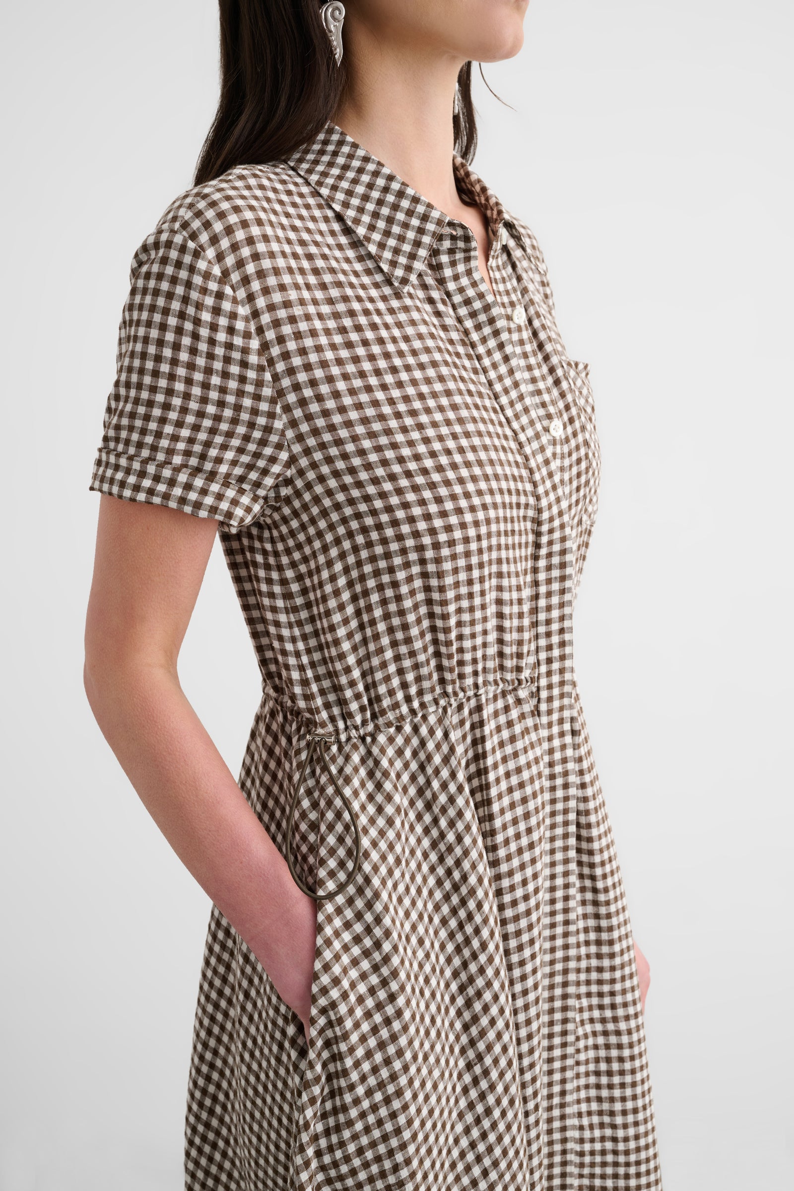 MAGGIE SHORT SLEEVE SHIRT DRESS