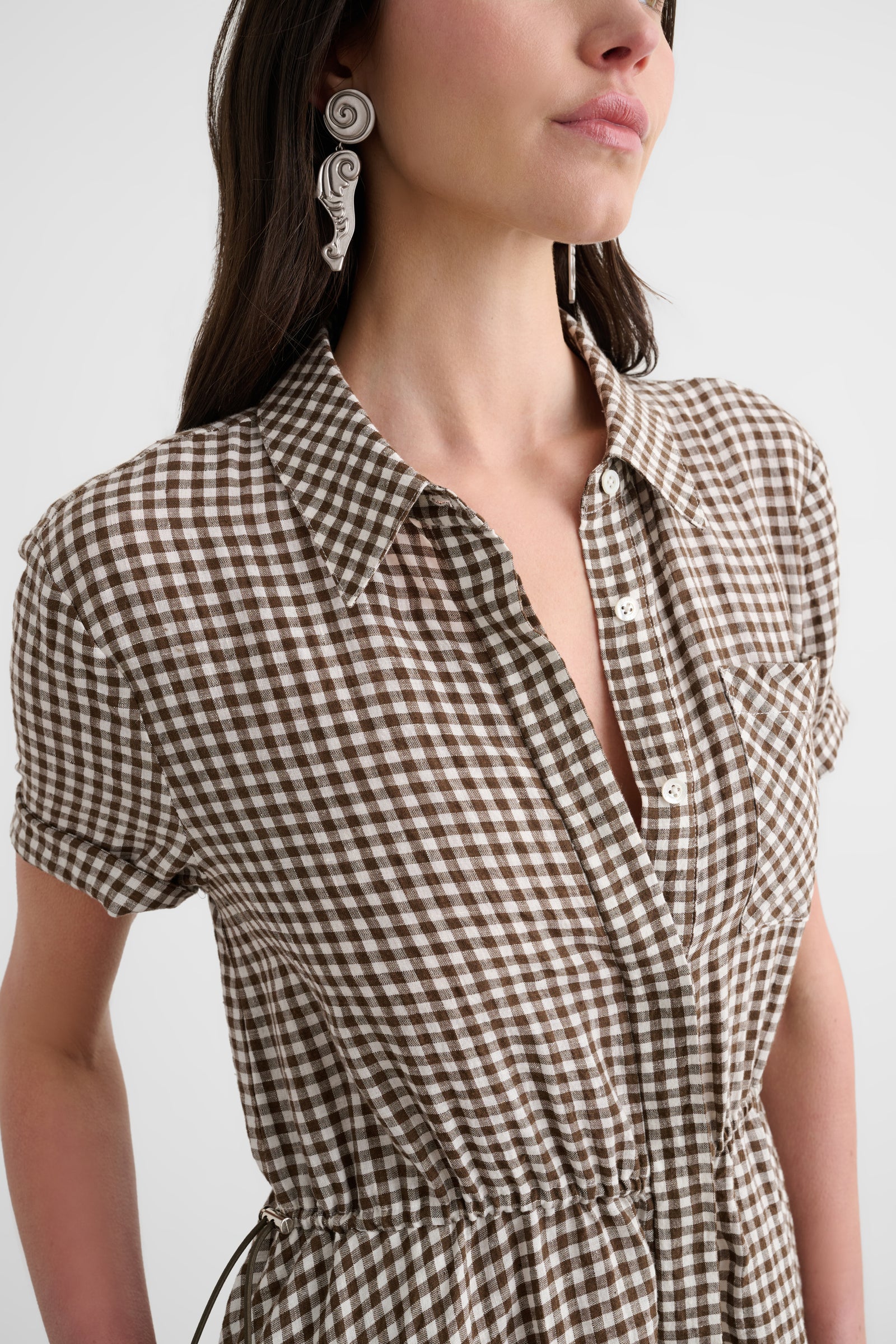 MAGGIE SHORT SLEEVE SHIRT DRESS