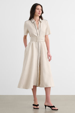 JEAN SHORT SLEEVE SHIRT DRESS