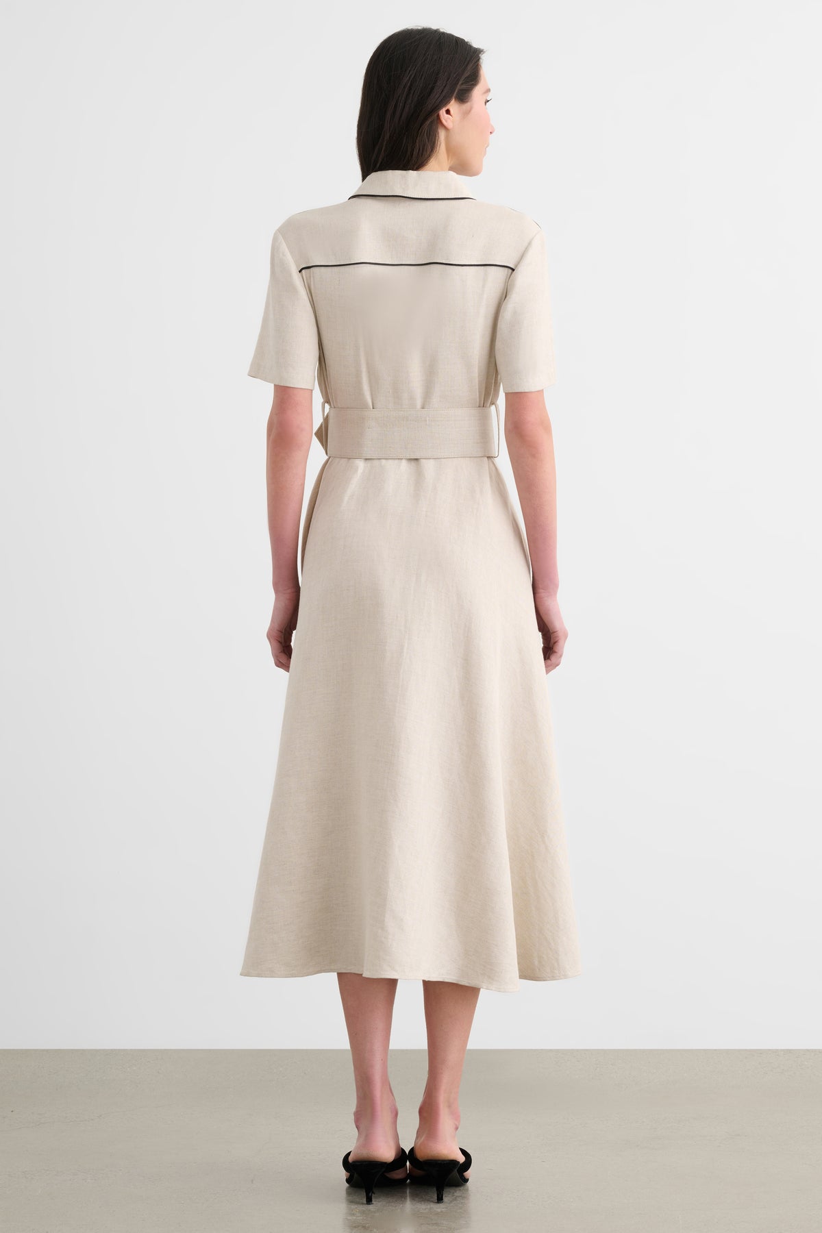 JEAN SHORT SLEEVE SHIRT DRESS
