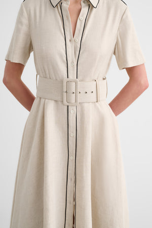 JEAN SHORT SLEEVE SHIRT DRESS