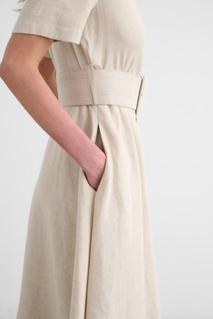 JEAN SHORT SLEEVE SHIRT DRESS