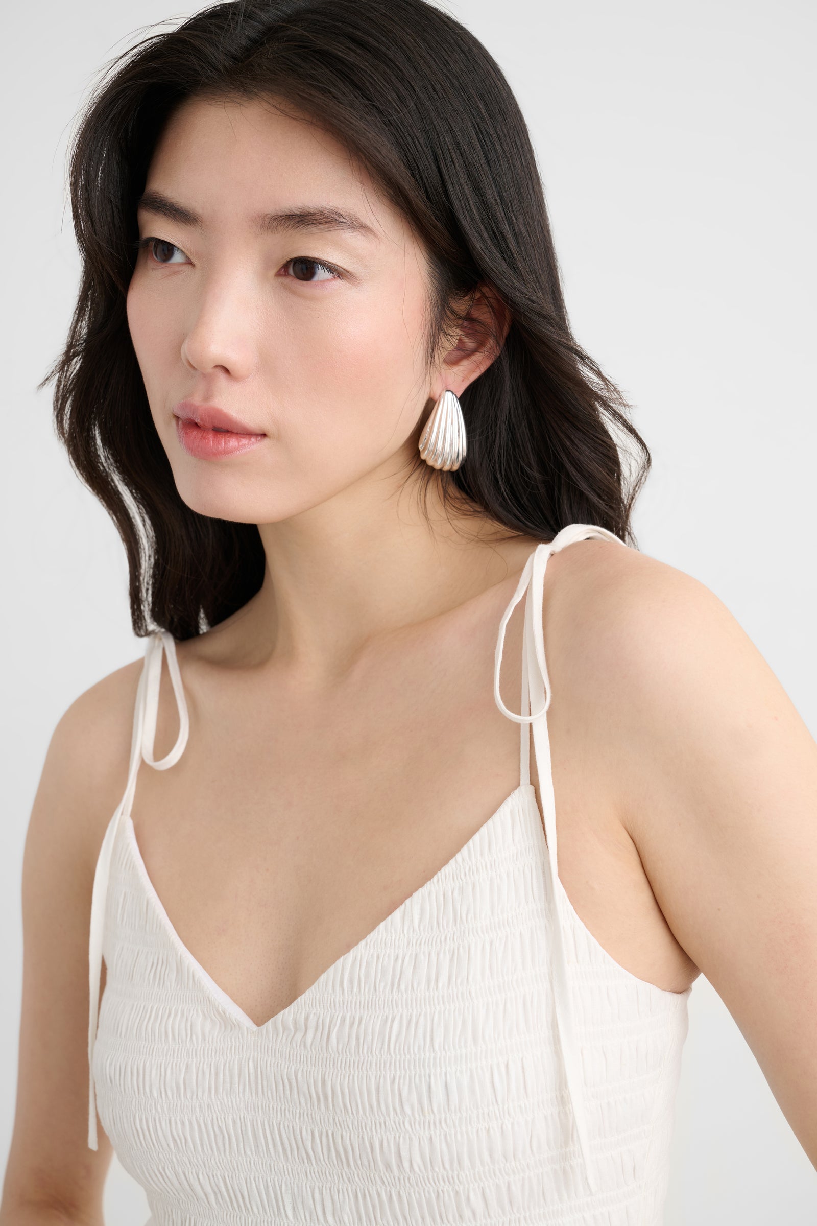 AMAYA SMOCKED MIDI DRESS